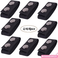 RAINBOWEZV 1/4/8Pcs Belt Keeper Sports  Double Snaps Heavy Duty