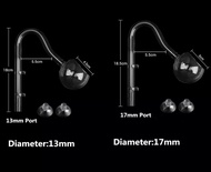 Inflow Outflow Glass Pipe 12 16mm ท่อน้ำเข้า ท่อน้ำออก ท่อแก้ว Glass Pipe Poppy pipe.