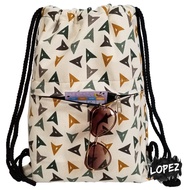Arrow String Bag Arrow Drawstringbag/ Lopez Canvas Twill Bow Drawstring Bag