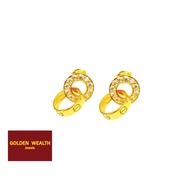 ☀️916 Luxury Gold Earrings Subang Emas 916黄金品牌耳环