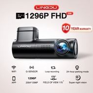Lingdu D08 dash cam 1296P WIFI+APP, 170-degree viewing angle, full HD front camera