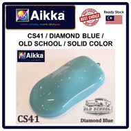 AIKKA Paints CS41 / DIAMOND BLUE / Old School / Solid Colour / Warna Cat Kereta