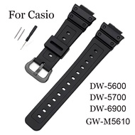 PU Rubber Watch Strap Silicone Watch Bracelet 16mm for Casio Digital Watch Band G-shock GW-M5610 DW-