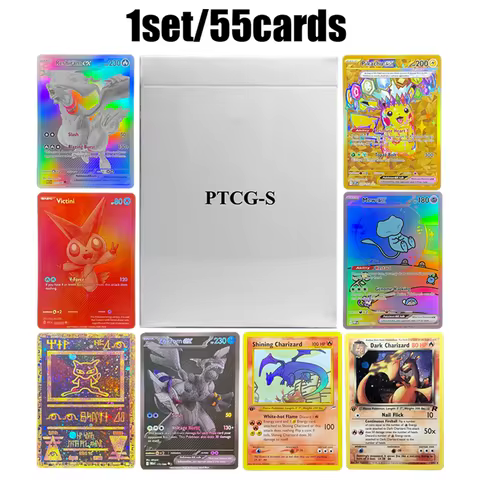 PTCG-S Proxy Card Neo Team Rocket Dark Charizard Gengar Dragonite Pikachu Lugia Mew Ex Games Whole S