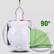 Solar powered led light bulb shaped like 4 Petals that can be opened and closed (40W)