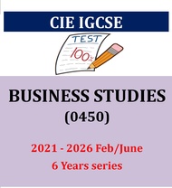 Igcse BUSINESS STUDIES 0450(PAPER 1&2) 2021-2026 Feb/June Past Papers.
