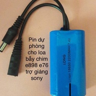 Pin dự phòng cho các loại loa nguồn 9v: Loa trợ giảng sony e898...