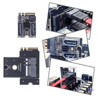 SUP Double SATA3 0 Interfaces Adapter Card for M 2 NGFF Key A PCIe Connection
