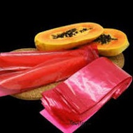 PE Plastic Papaya-250gram+-(Red) /Plastik Betik (3x12”)(3½×12)250gm+-