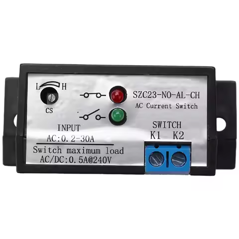 4X Current Mutual Inductance Switch SZC23-NO-AL-CH Normally Open Current Detection Switch For AC Cur