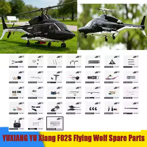 YUXIANG YU Xiang F02S Flying Wolf RC Helicopter Spare Parts Fuselage Propeller Motor Servo Main Boar