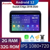 Acodo 2din Android 12.0 Headunit For Suzuki Ertiga 2018-2020 Car Stereo 2G RAM 16G 32G ROM Quad Core