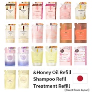 &Honey Shampoo Refill and Treatment Refill and Oil Refill 【Direct From Japan】