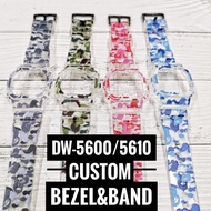 CUSTOM FIT DW-5600/ DW5610 CAMOUFLAGE JELLY BEZEL AND BAND. FREE TOOLS