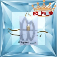 Precious METAL 0.5GR GOLD BAR LM FINE GOLD BAR ANTAM GOLD PURE ORIGINAL 0.5 GRAM GR 0.5GR 0.5GRAM 20