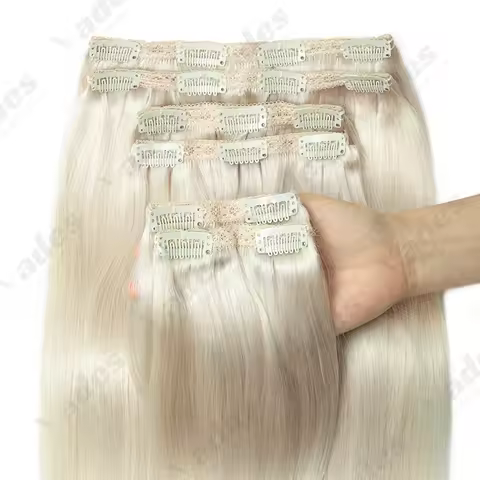160-240grams Clip In Extensions Human Hair Big Volume Seamless Clip In Hair Extensions 6PCS Full Hea