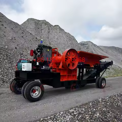 YG Customized High-quality PE400*600 Mobile Crushing Plant, Quartz Gold Mine Jaw Crushing Production