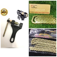 MOTORCYCLE CHAIN 415 /428 O-RING GOLD CHAIN