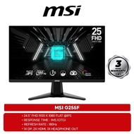 MSI G255F GAMING MONITOR ( 24.5" FHD / RAPID IPS / 1MS GTG / 180HZ / AMD FREESYNC )