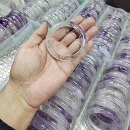 Amethyst Bracelet | Bolivia Ice Transparent Amethyst Circle Bracelet Women's Natural Crystal Bracele