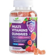 Multivitamin Gummies with Vitamins A, C, D, E, B12, Zinc - Daily Adult Gummy Vitamins & Minerals for
