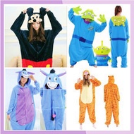 DISNEY KIGURUMI ADULT ONESIE COSTUME MINNIE STITCH WINNIE EEYORE etc.