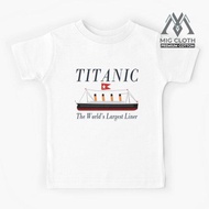Titanic Sinking Vintage Poster Cruise Ship Atlantic Ocean Voyage Kids T-Shirt - Unisex 469