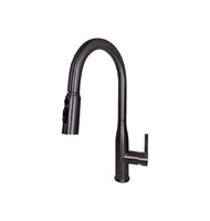 【MULTI百工居室】MIT製造MTK29STMB伸縮檯面鵝頸龍頭_不鏽鋼霧黑