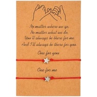 Best Friendship Bracelets for 2 3 4 5 Pinky Promise BFF Bracelet Sun/Moon/Sunflower/Cross/Heart/Comp
