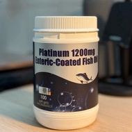 Platinum 1200mg Enteric-Coated Fish Oil 100 capsules [TRIPLE STRENGTH] [ONCE A DAY DOSING] [NO FISHY