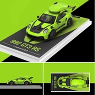 HIJAU Diecast Time Micro 1:64 Porsche 992 GT3 RS Green TM644632-2