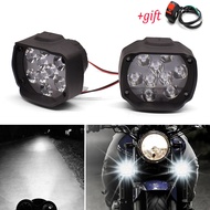 2PCS Motorcycle Headlight 1000LM Spotlight With Switch Auxiliary Lamp For Benelli leoncino 500 trk 502 hyosung gt650r Moto Part