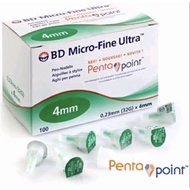 BD micro fine ultra 4 mm insulin needle (per pcs)