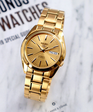 นาฬิกา SEIKO 5 Automatic  รุ่น SNKL48K1  นาฬิกาข้อมือผู้ชาย สีทอง - มั่นใจ สินค้าของแท้ 100% รับประกันสินค้า 1 ปี