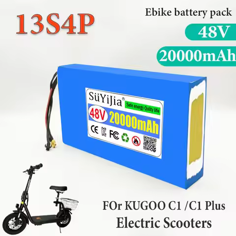 13S4P for Kugoo C1/C1 Plus /ES3 Electric Scooter Dedicated Lithium Battery 48V 20000mAh Battery Pack