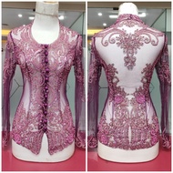 Sequin top Sundanese collar sequin/ graduation top