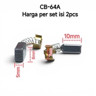 ONE SET OF CARBON BRUSH CB-64A