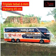 Promo Mainan Anak Miniatur Bus Harapan Jaya Double decker Murah