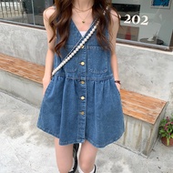 Available In Sizes S-2XL Vintage Style Overall Skirt Korean Fashion Overalls Denim Suitable For Dati