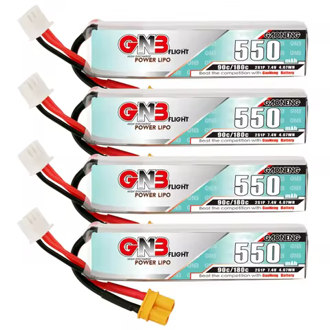 GNB LiPo Battery 2S 7.4V 550mah 90C/180C For RC Quadcopter Helicopter FPV Mini Drone