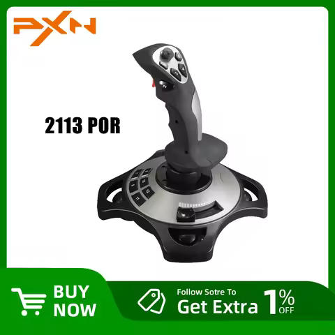 PXN-2113Pro Computer Simulation Flight Joystick PC Gamepad Aircraft Joystick Built-in Vibration Moto