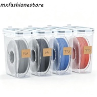MXFASHIONE 4Pcs 3D Printing Filament Storage Box, Transparent Airtight 3D Printing Filament Containe