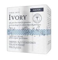 IVORY Original Bar Soap 90g. (3Bars) ไอวอรี่ สบู่ ออริจินอล (1แพค 3ก้อน)