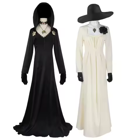 Game Zombie Crisis Village Moth Girl/Dimitrescu Long Dress Halloween Party Stage Play Cosplay Costum