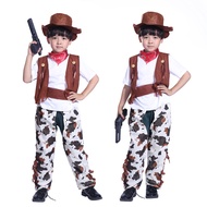 Halloween cosplay Masquerade Costume Children Dress Up Western Cowboy Cowboy Vest Suit