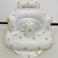 SG（Stock）Multifunctional Baby Inflatable Chair Sofa Training Seat Baby Seat Foldable Baby Seat PVC Portable Bath Chair