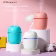 alittlesearcer 220ML Diffuser USB Portable Mini Air Humidifier 2 Modes Auto Off With LED Light For Home Car Mist Maker Face Steamer EN
