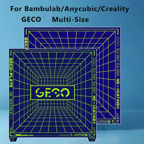 GECO Plate Pla Cold Build Pate For X1C P1S A1 Kobra S1 K1c Ender 3 Se K1 Max No Clog Spring Steel Do