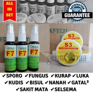 PSHERBS SPORO KUCING KRIM S3 & SPRAY F7 - SPORO, FUNGUS, KURAP, KUDIS, LUKA SELSEMA SAKIT MATA CATS