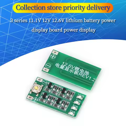 3S 11.1V 12V 12.6V Lithium Battery Module Battery Capacity Display Board Battery Capacity Indicator 